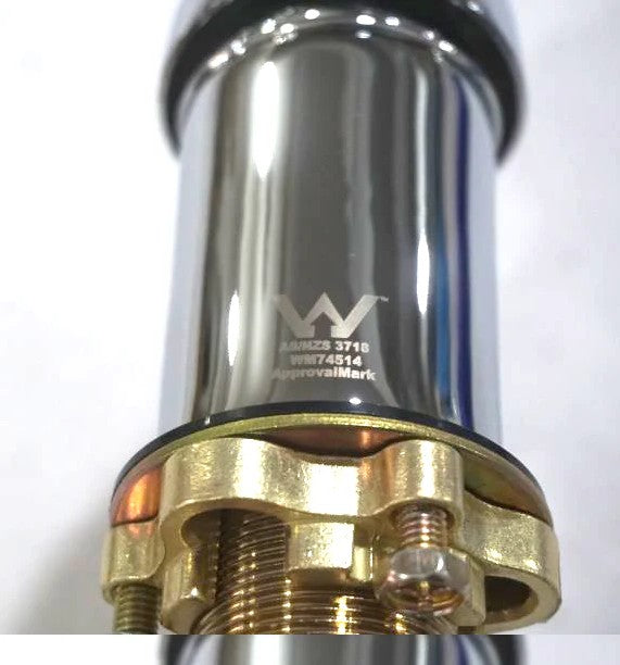 Chrome 40mm extended lever mixer tap, WaterMark and WELS approved