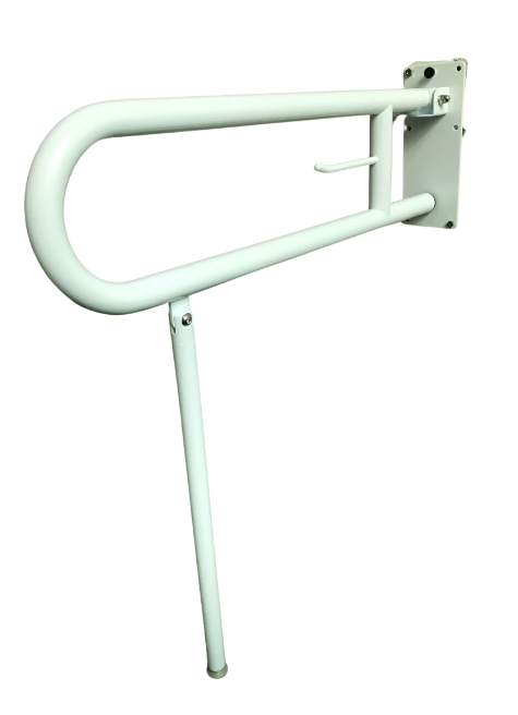 Powder Coated White Drop Down with Leg Grab Rail