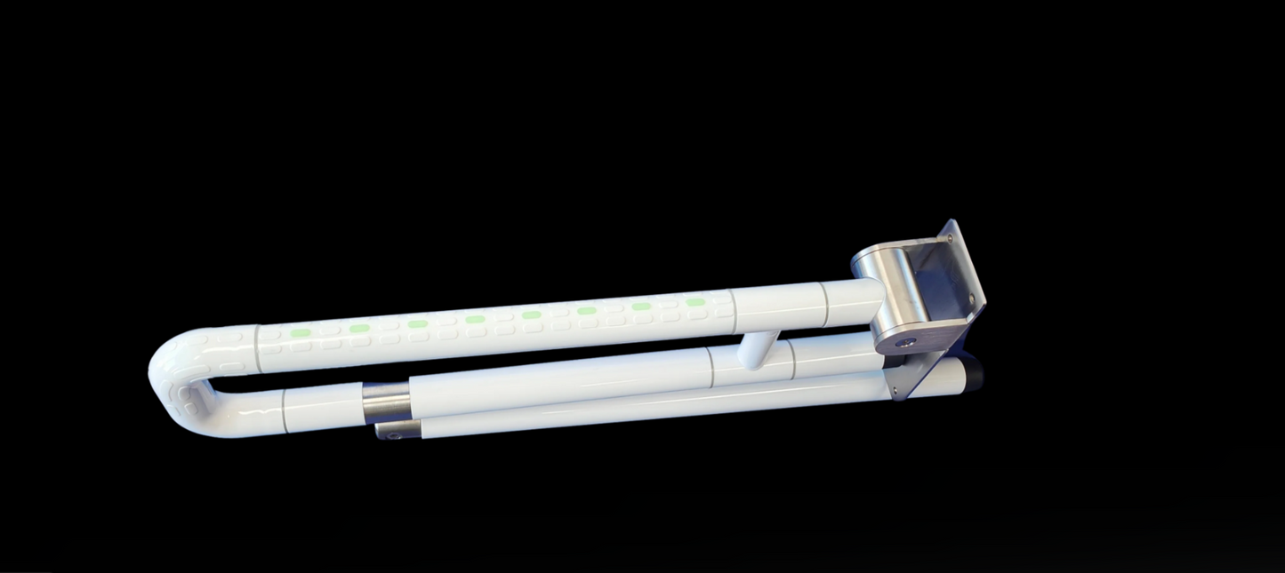 dropdown white powder coated