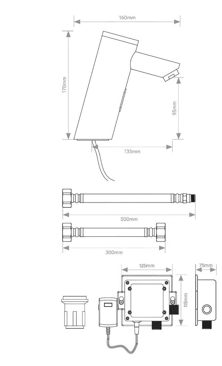 Onvanti Sensor Activated Basin Top Water Tap