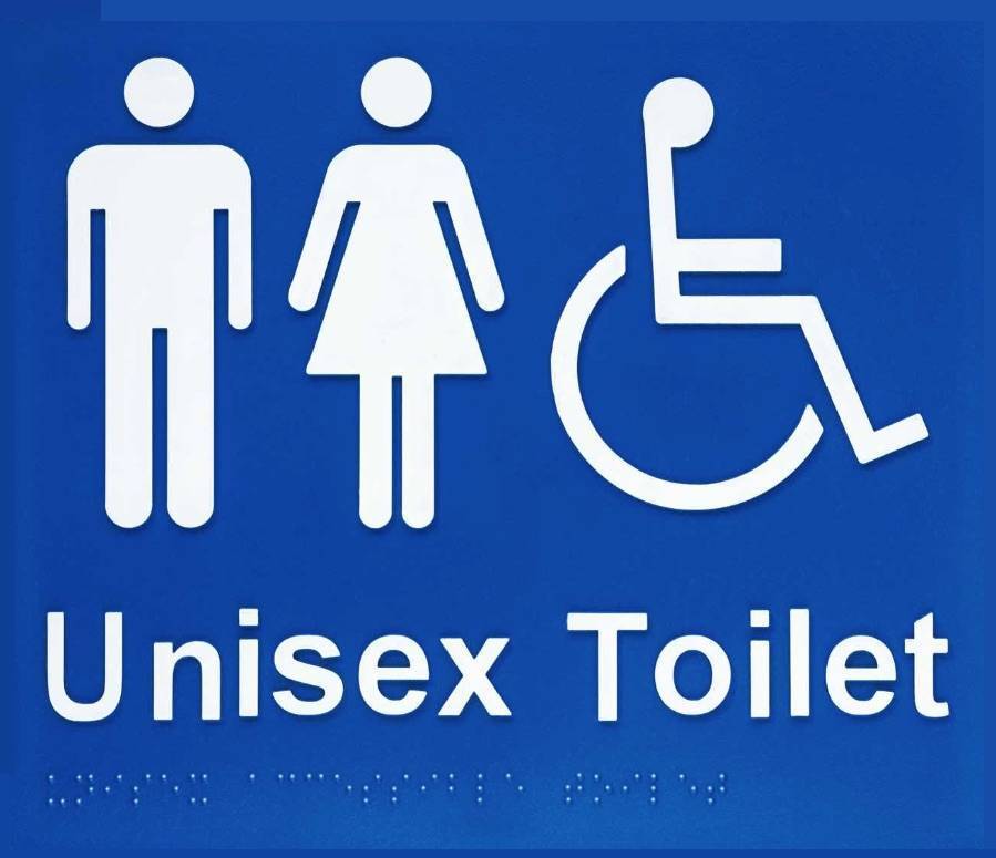 Unisex Toilet sign