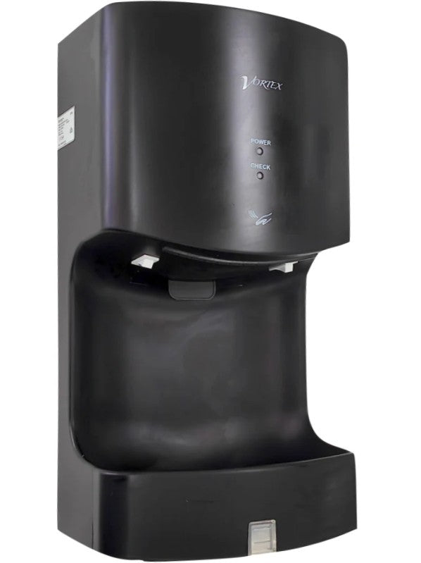 Vortex Black Mini Jet Hand Dryer with Filter & Water Tray