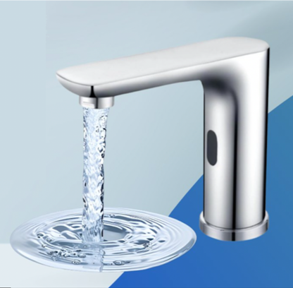 Frascio hands-free sensor water tap in chrome for commercial bathrooms