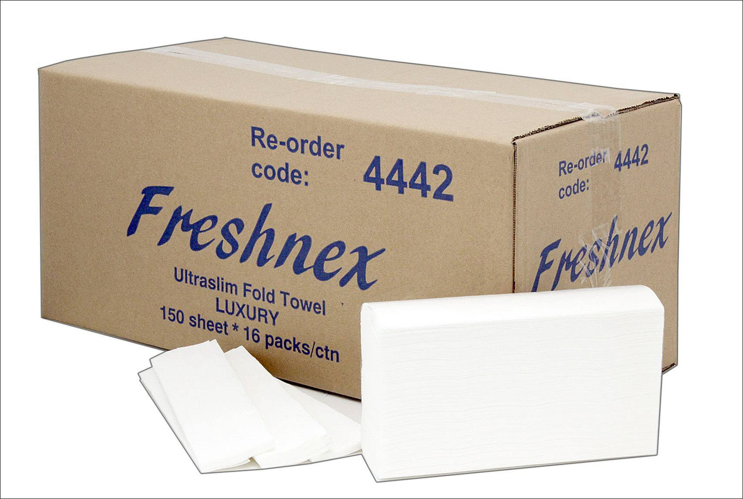 4442 Box Of 16 Packs (150 S/P) Ultra Slim Folded Luxury Paper Towels
