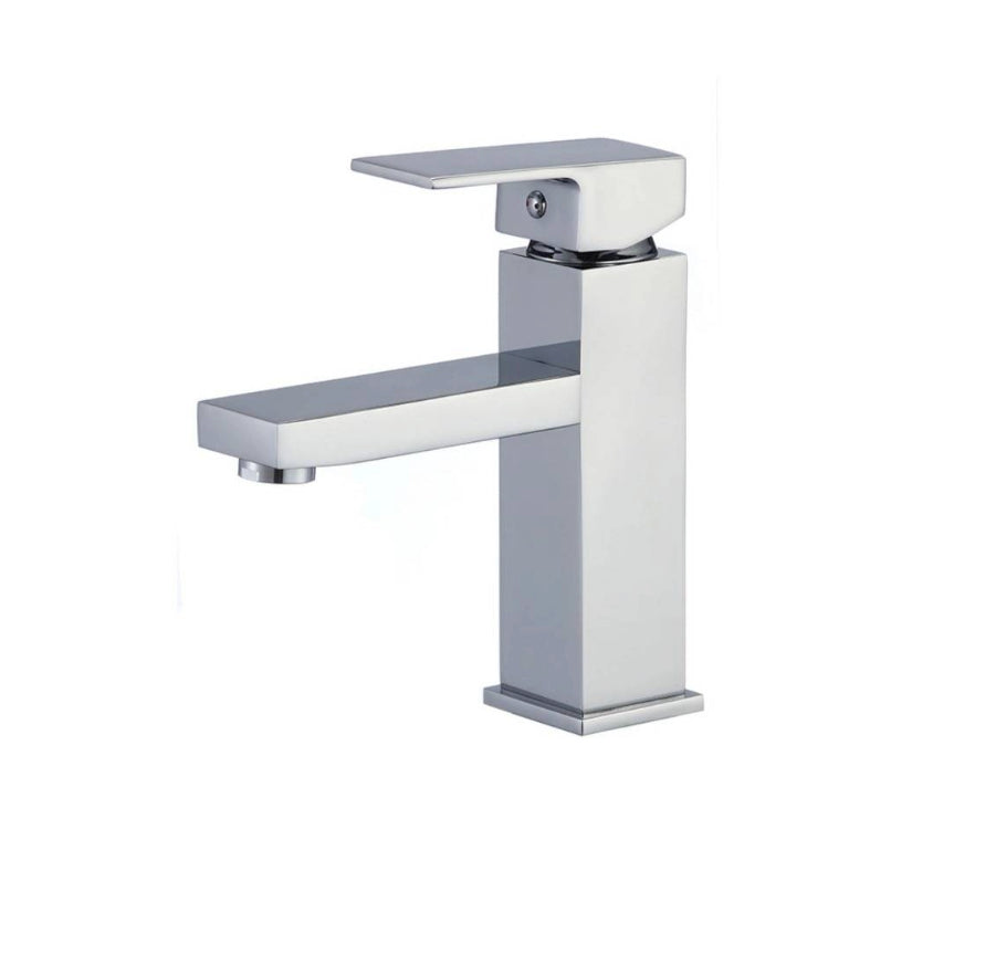 Square bathroom mixer tap WaterMark approved AS/NZS 3718 WM74514 with WELS 4-star water efficiency 6.05 L/min