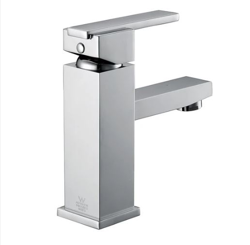 Square bathroom mixer tap WaterMark approved AS/NZS 3718 WM74514 with WELS 4-star water efficiency 6.05 L/min