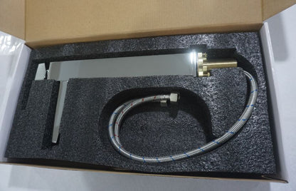 Square bathroom mixer tap WaterMark approved with WELS 4-star water efficiency 6.05 L/min and 145mm spout projection