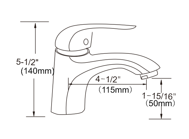 Bathroom mixer tap WaterMark approved and WELS certified with 4-star water