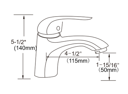 Bathroom mixer tap WaterMark approved and WELS certified with 4-star water