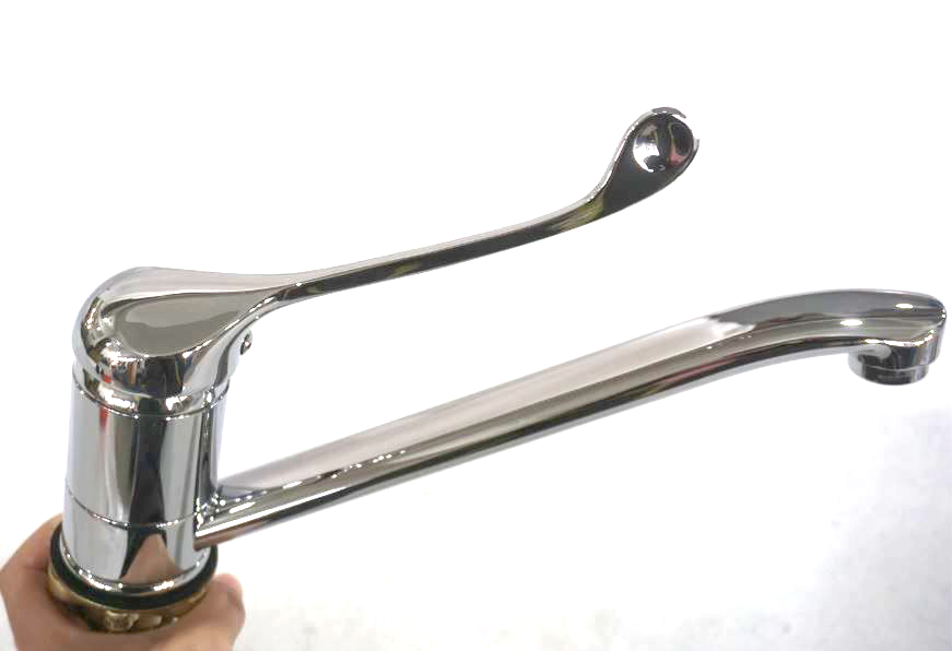 Chrome 40mm extended lever mixer tap, WaterMark and WELS approved