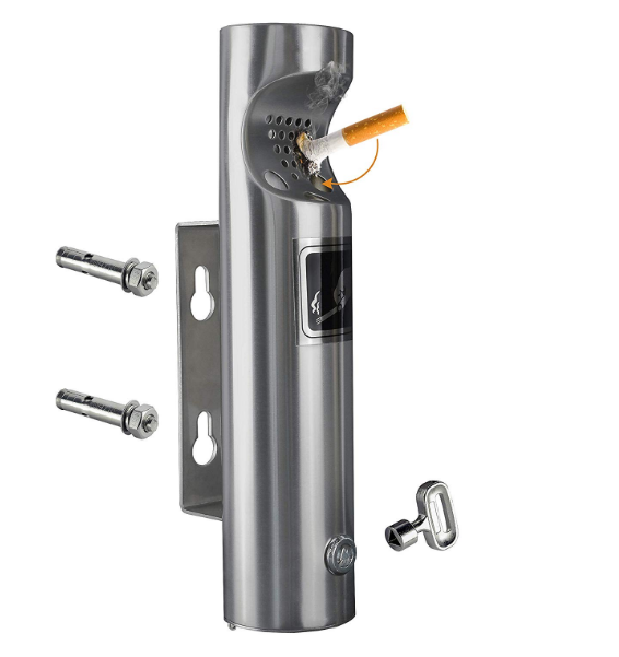 stainless steel outdoor ashtray