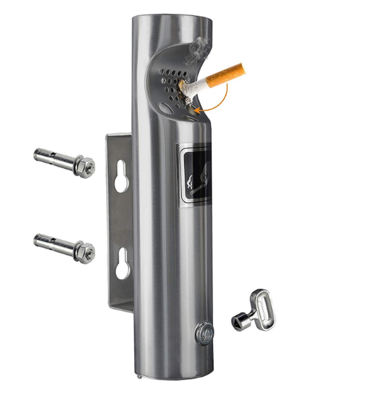 stainless steel outdoor ashtray