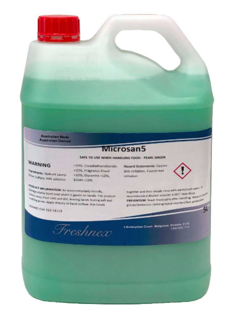 Ozwashroom 5L Antibacterial Liquid Hand Soap – Biodegradable Australian hand cleanser for commercial and home use