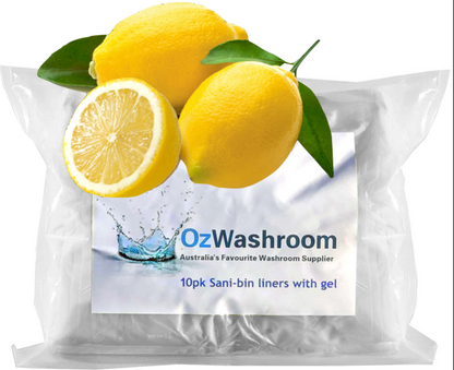 Lemon Scented liners Biodegradable for Sanitary bins, Pack of 10