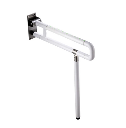 Antislip Powder Coated White Drop Down with Leg Grab Rail