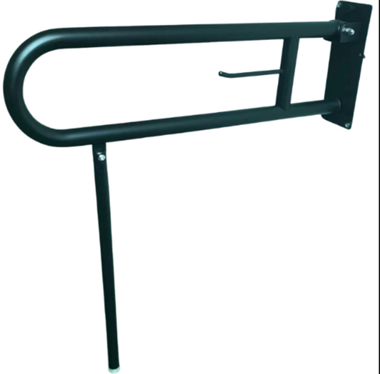 Powder Coated Black Drop Down Foldable Grab Rail