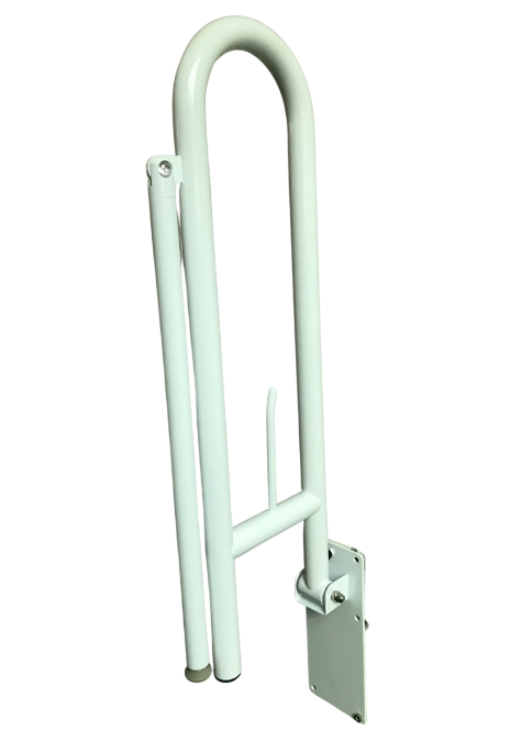 Powder Coated White Drop Down with Leg Grab Rail