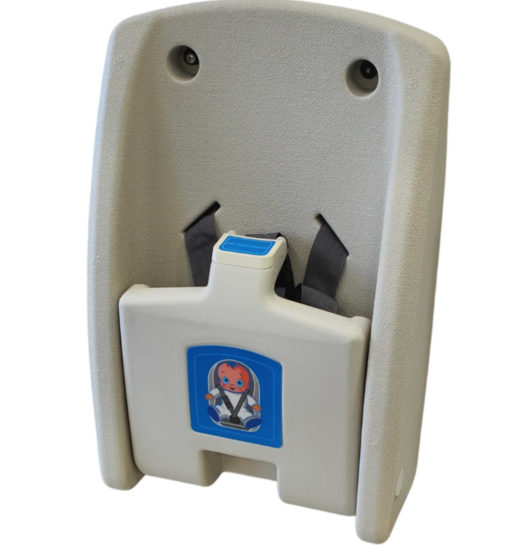 Wall Mount Foldable Safety Baby Seat/Chair Adjustable Strap