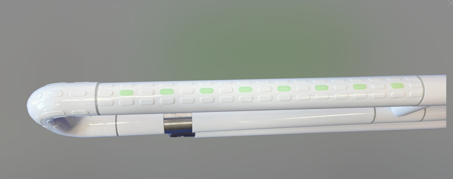 Antislip Powder Coated White Drop Down with Leg Grab Rail