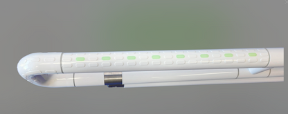 Antislip Powder Coated White Drop Down with Leg Grab Rail