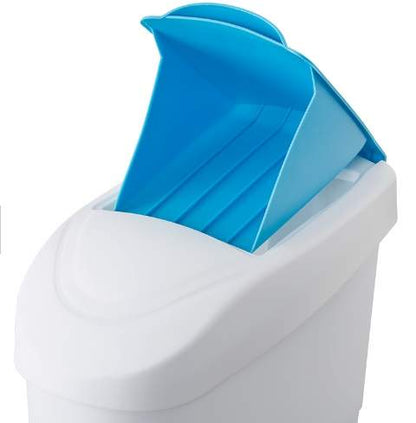 pedal blue white sanitary bin from ozwashroom