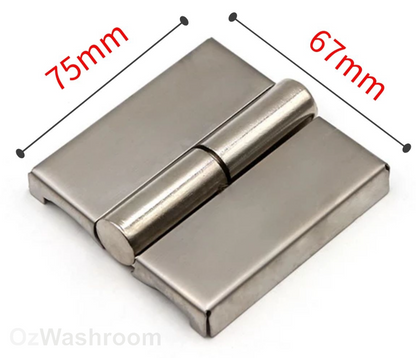 Justwashroom Hinge pack LH or RH for Toilet Partition Door