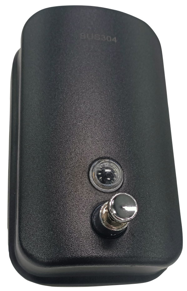 Matt Black Soap Dispenser Vertical S'Steel 1.2L Black Pump