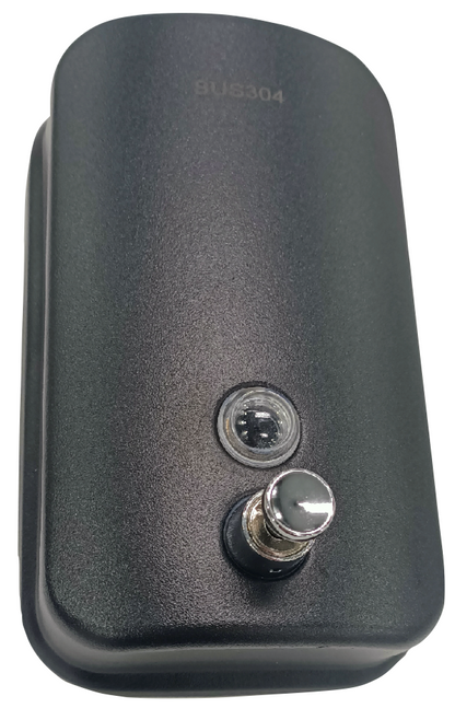 Matt Black Soap Dispenser Vertical S'Steel 1.2L Black Pump