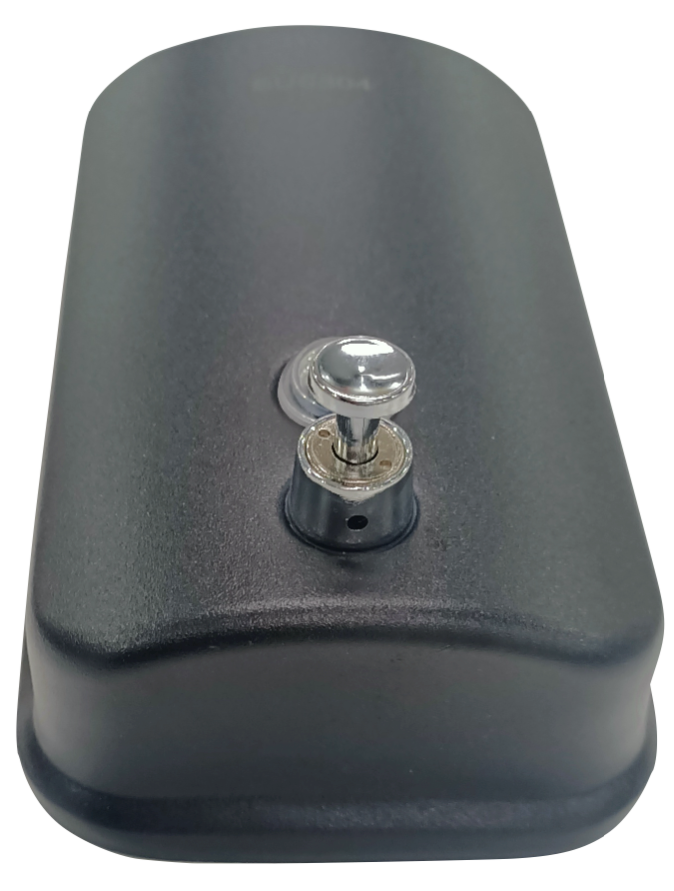 Matt Black Soap Dispenser Vertical S'Steel 1.2L Black Pump