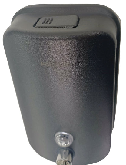 Matt Black Soap Dispenser Vertical S'Steel 1.2L Black Pump