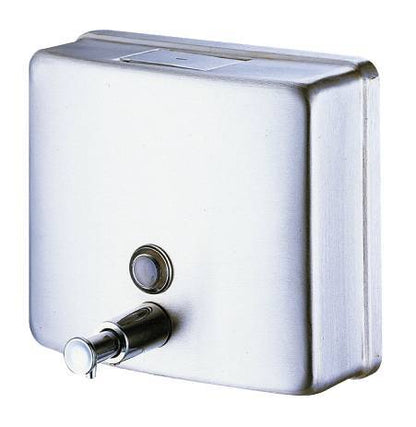 Satin S'Steel Soap Dispenser 1.2L Black Valve