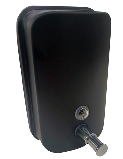 Matte black soap dispenser