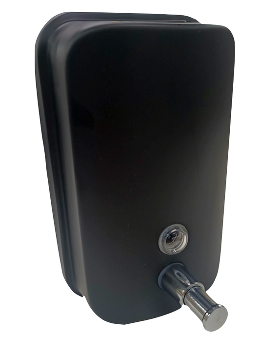 Matte black soap dispenser