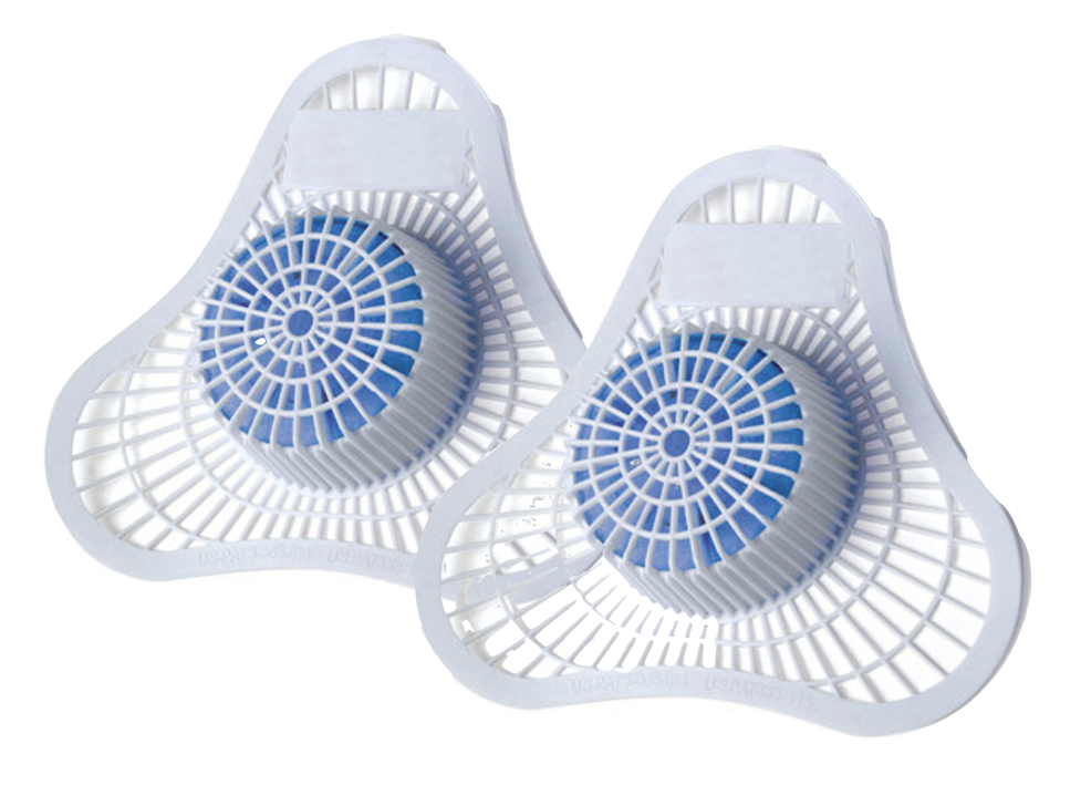Twin Ocean Blue Urinal Block Cleans & Eliminates Odours X2