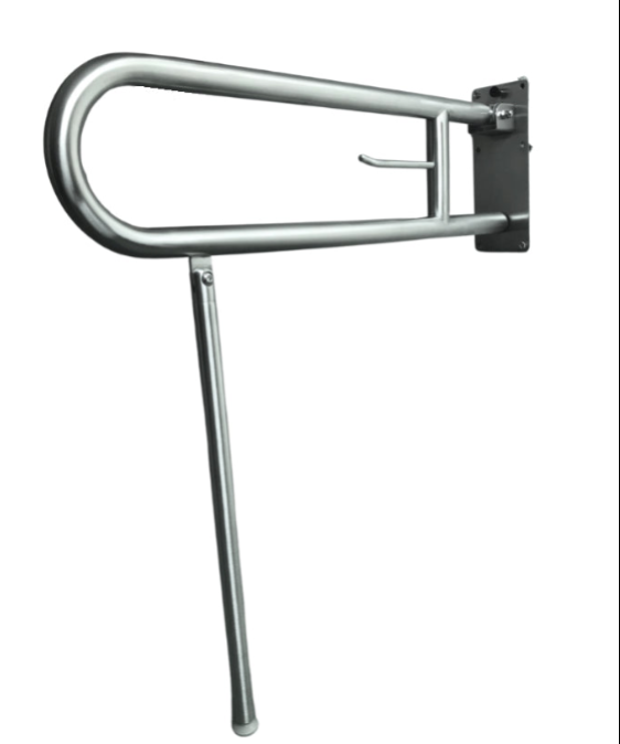 Stainless Steel Drop Down Foldable Grab Rail with Leg
Bariatric toilet drop down hand rail