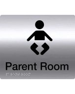 Parent room braille sign