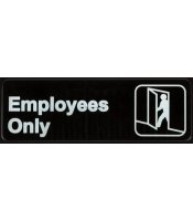 Employees Only Black Sign 