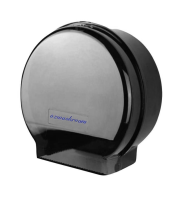 Ozwashroom Single Jumbo Roll Dispenser Black Plastic JD38K