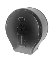 Single Jumbo Roll Dispenser Transparent Black