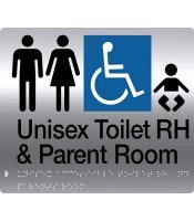 S'Steel Parent Room Unisex Accessible Toilet RH 