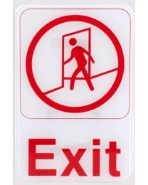 EX-WHT Exit Door Sign 