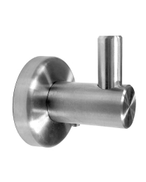 Left side view of the product "Stainless Steel Satin Robe Hook OZ10153"