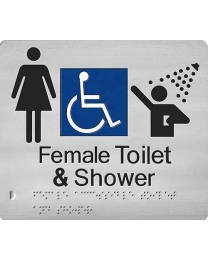SP15J  Female Disable Toilet and Shower Stainless Steel